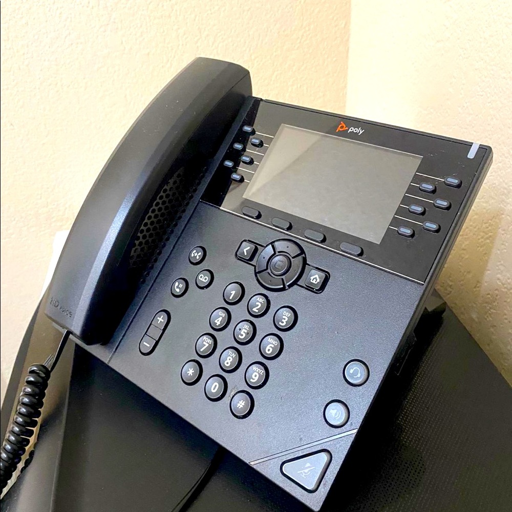 Polycom VVX 450, Color IP Desktop Phone 2201-48840-001 PoE, VOIP